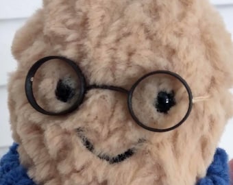 Simple Round Glasses Frames For Jelly Peanut Bean and Other Similar Plushies