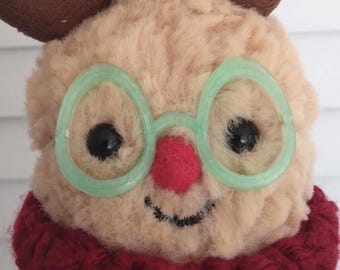 Translucent Green Egg Shaped Glasses Frames For Jelly Peanut Bean and Other Similar Plushies