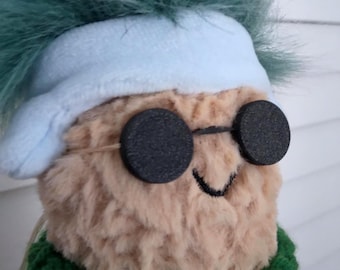 Simple Round Pretend Sun Glasses For Jelly Peanut Bean and Other Similar Plushies