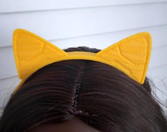 1/3 Scale BJD Smartdoll Sized Mecha Cat Ears Headband - Yellow Cat Ears -Smart BJD doll Jewelry