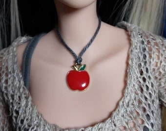 1/3 Scale BJD Smartdoll Sized Apple Pendant Necklace - Pendant Necklace -Smart BJD doll Jewelry