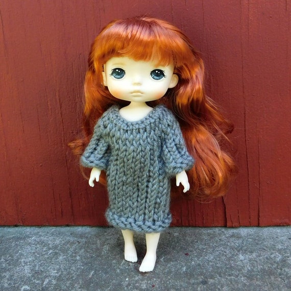 Gray Loom Knit Sweater Dress - Cute Doll Outfit - Fits Holala Monst Na Na & Petite Fashion Dolls - Etsy Gray Loom Knit Sweater Dress - Cute Doll Outfit - Fits Holala Monst Na Na & Petite Fashion Dolls - Etsy