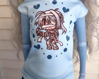 1/3 Scale Classic Smartdoll T Shirt - Light Blue Mummy Love - Smart doll Sized clothes