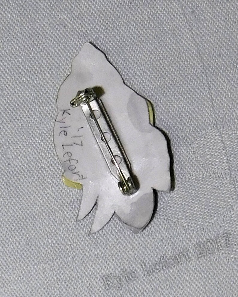 Cute Paper Collage Hermit Crab Brooch Pin Brown With Cream Etsy