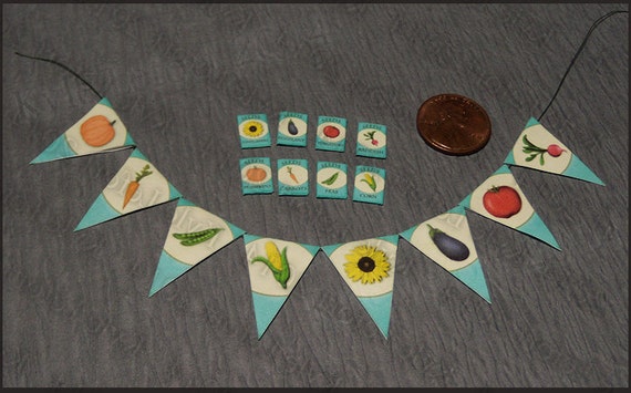 DIY Printable Dollhouse Miniature Garden Seed Packets and | Etsy