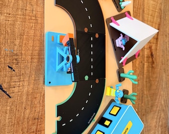 Set de regalo de juguetes de Texas, mini set de juego y 5 llaveros antiestrés para niños.