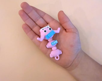 Llavero antiestrés Longhorn, juguete articulado de Texas impreso en 3D para niños