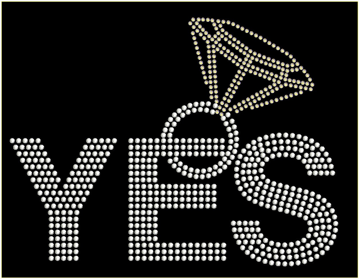 Download Wedding Yes ring rhinestone download svg ai eps | Etsy