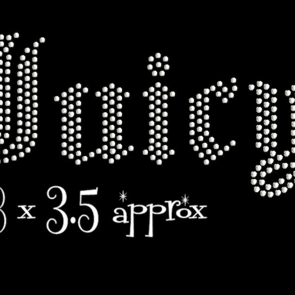 Diy Rhinestone Word Rhinestone Iron On - Etsy