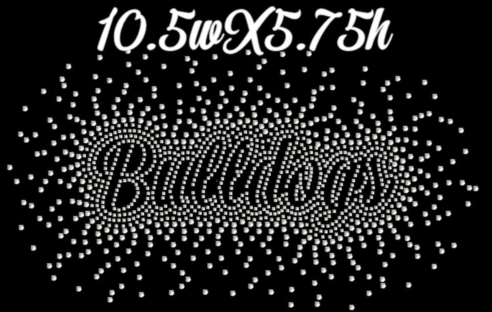 Cheer Scattered Rhinestone Iron on Template. Coach Bling, Custom Name ...