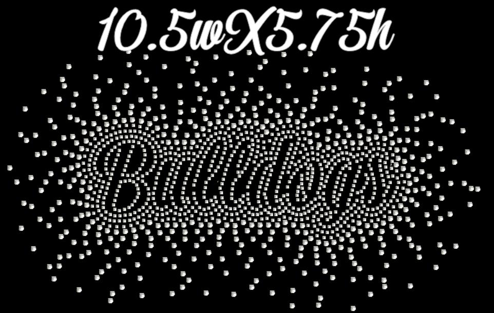 Cheer Scattered Rhinestone Iron on Template. Coach Bling, Custom Name ...