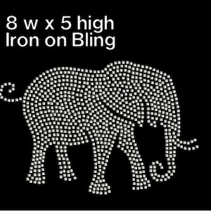 Downloadable Rhinestone elephant, Elephant svg bling rhinestone template, SVG cut files
