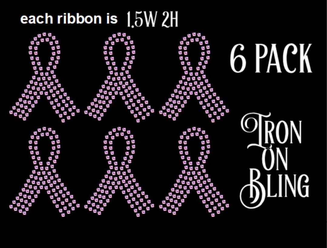 Small Cancer Ribbon Iron on Transfers,cancer Ribbon Iron on Template ...