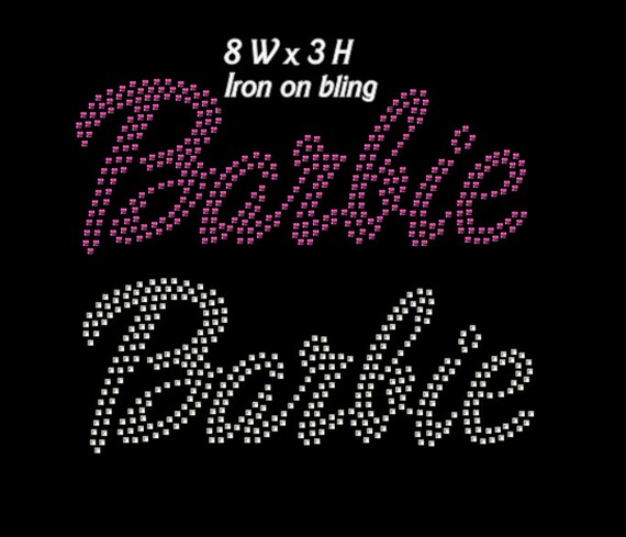 Barbie iron sales on decal