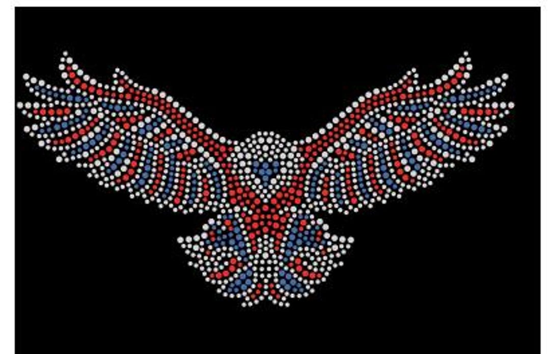 Purple Rhinestone Eagle Eagle Bling, Rhinestone Eagle, Eagle Transfer, Template, Bedazzled ...