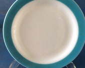 Pyrex turquoise plater, vintage Pyrex, midcentury plater. Pyrex serving plater ,