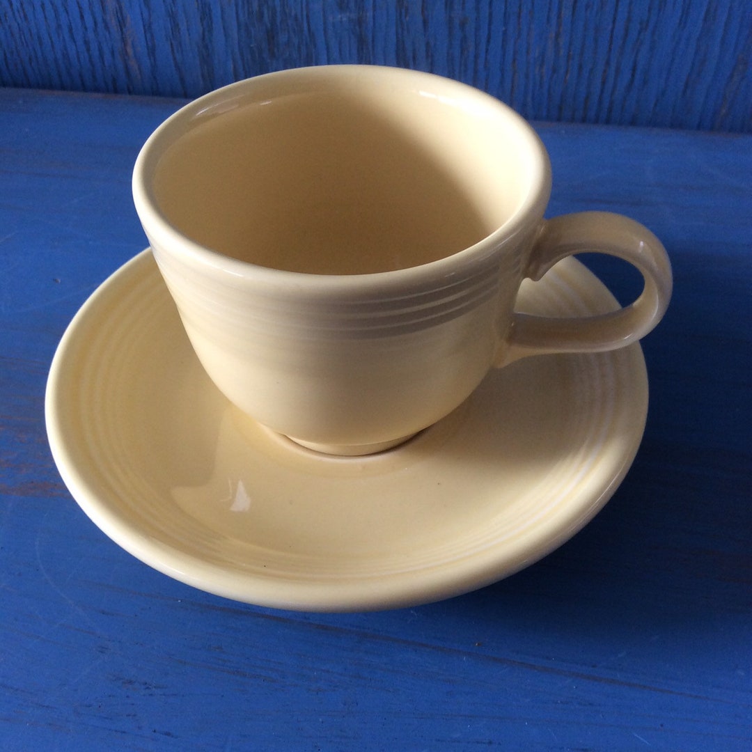 Fiesta Tea Vintage Fiestaware, Fiesta Tea Cup and Saucer