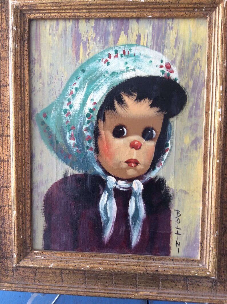 Antique Art Painting Art Oil Painting Bollini Girl Oil Etsy