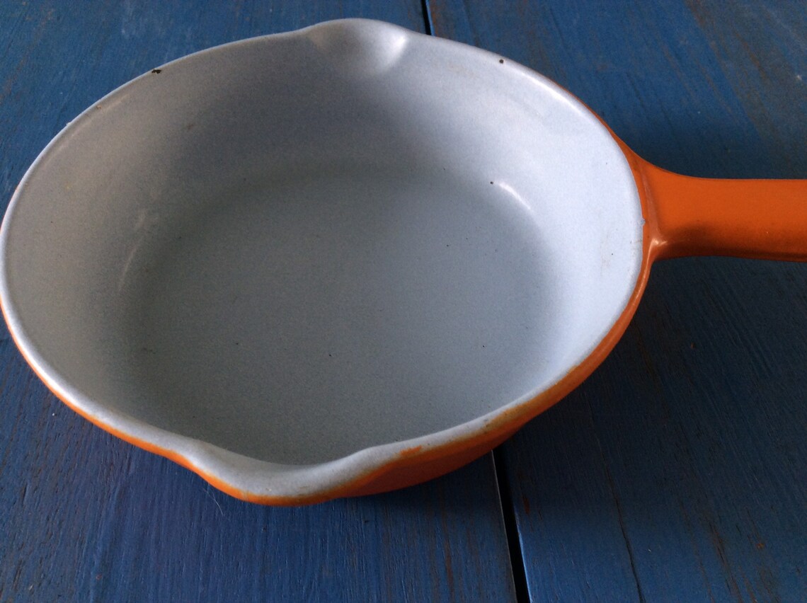 Vintage Belgium cookware Belgium skillet cast iron enameled Etsy