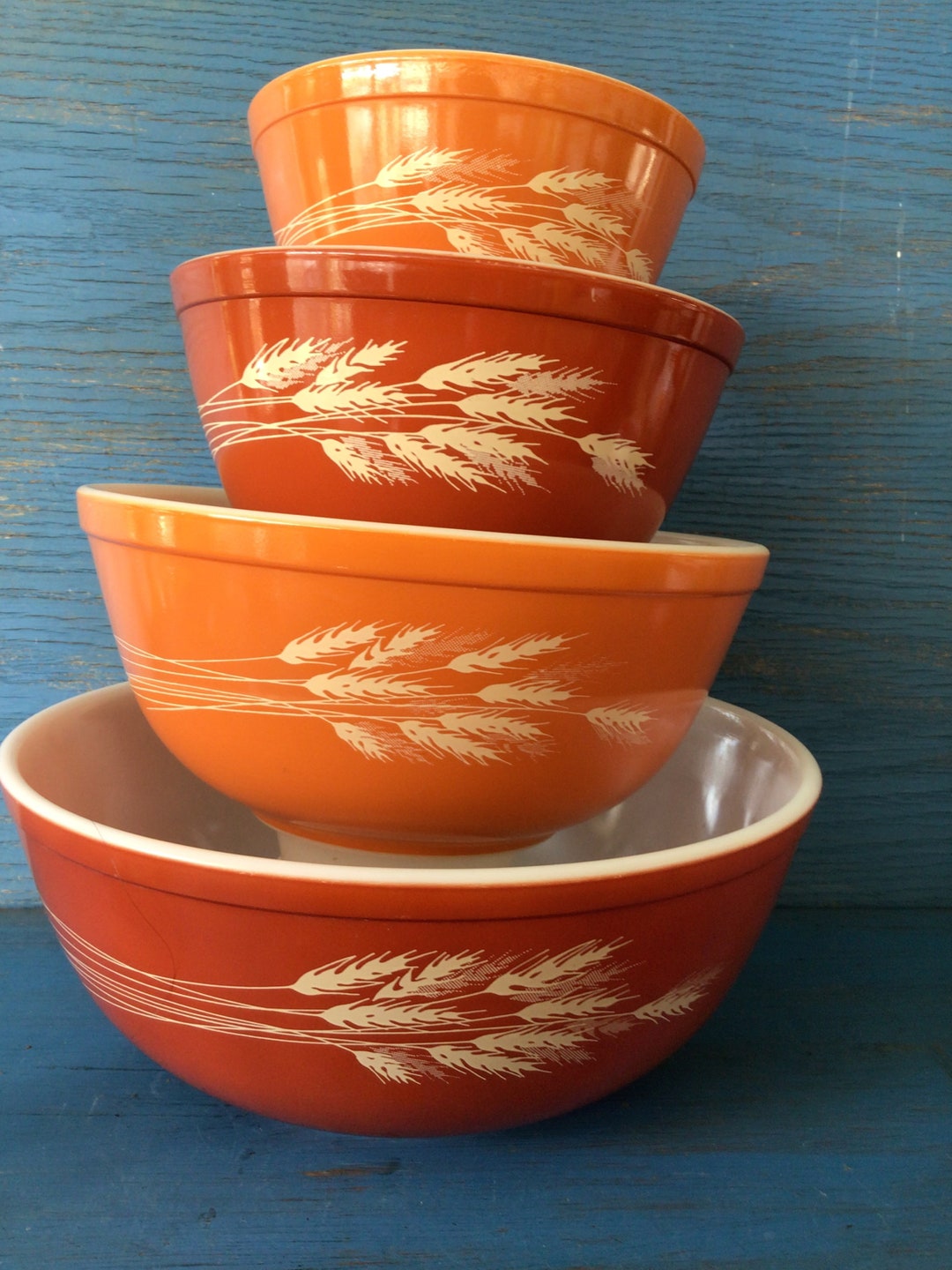 Pyrex. Vintage Bowl Set , Pyrex Autumn Harvest Set. Etsy
