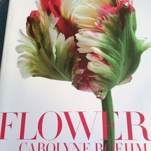 Vintage book. Photograph Art  Flower book, vintage Flower art book . Colorful coffee table art book.