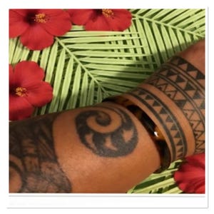 TS acrylic faux tortoise shell design polynesian bangle cuff Samoa Hawaii bracelet. Finally back in stock for a limited time