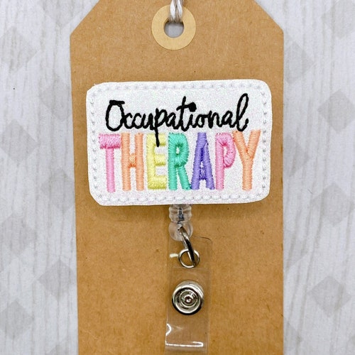 Occupational Therapy Badge Reel OT Badge Holder OT Assistant Etsy
