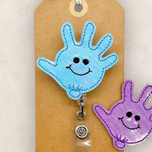 Balloon Glove Badge Reel, Funny Nurse Badge Reel, Medical Lanyard, Coworker Gift, Badge Buddy, Interchangeable, Retractable ID Badge Holder