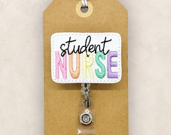 Student Nurse Badge Reel, Nursing Student Badge Reel, Acrylic Resin Badge  Reel 