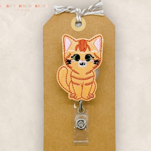 Tabby Cat Badge Reel 