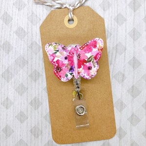 Badge Pull Brooch Pin ID Holder Magnet Feltie Topper 1135 ID Tag Butterfly Badge Reel Planner Clip