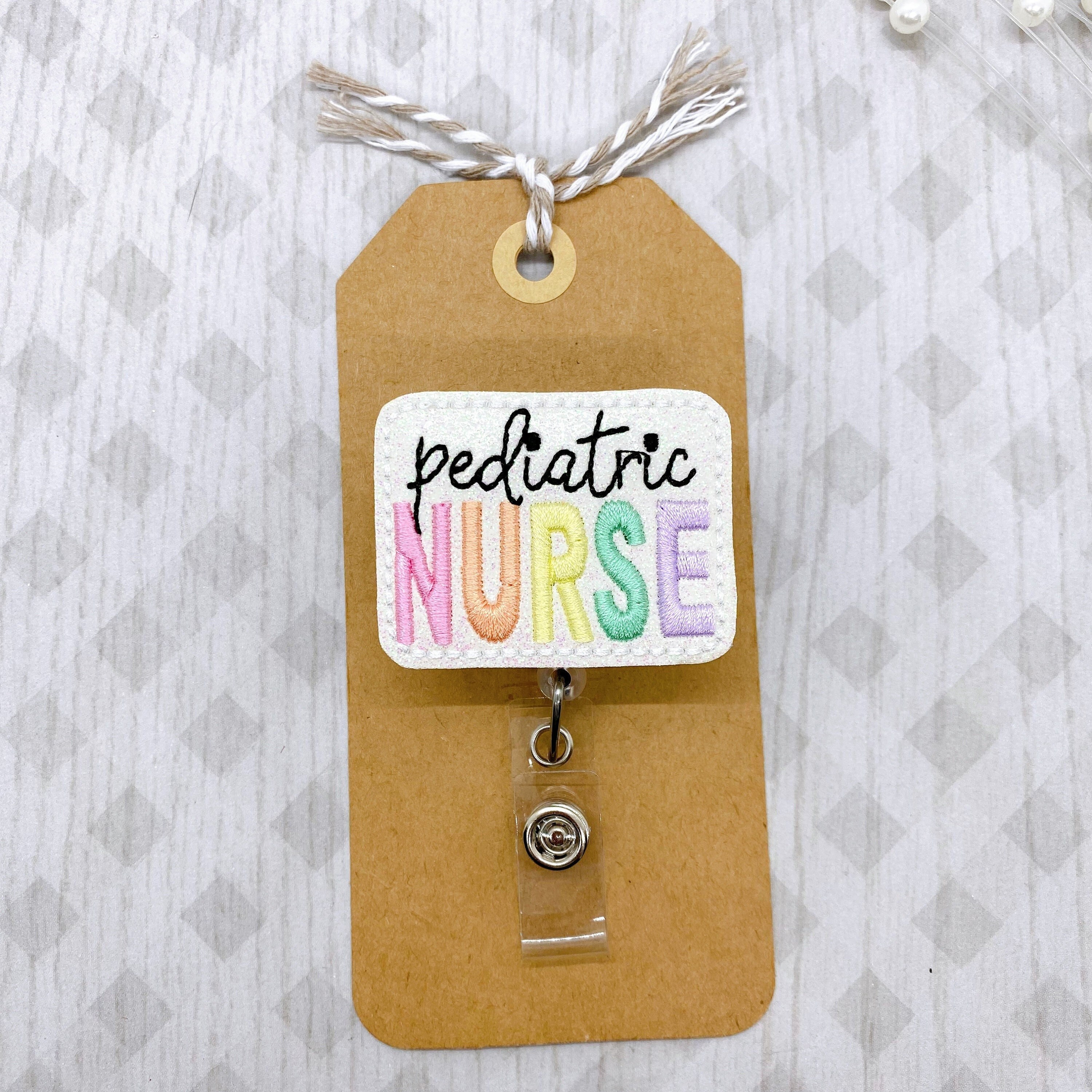 Pediatric Nurse Badge Reel, Pediatrician Badge Reel, Nurse Badge Holder, Peds Badge Holder, Nicu Badge Holder, Retractable ID Badge Holder