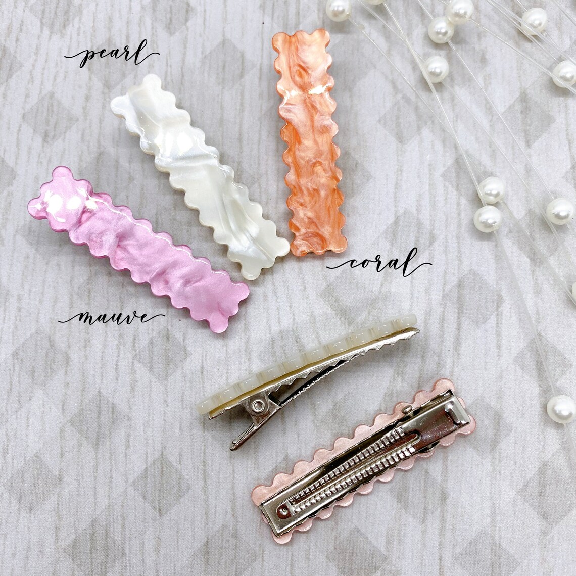 Acrylic Hair Clips Statement Hair Clips Floral Barrettes Etsy