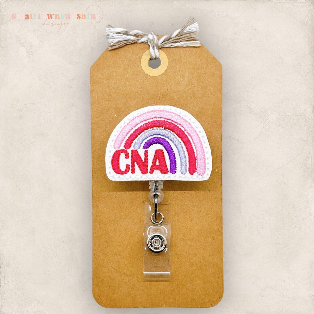 CNA Rainbow Badge Reel, Certified Nursing Assistant Badge Reel ...