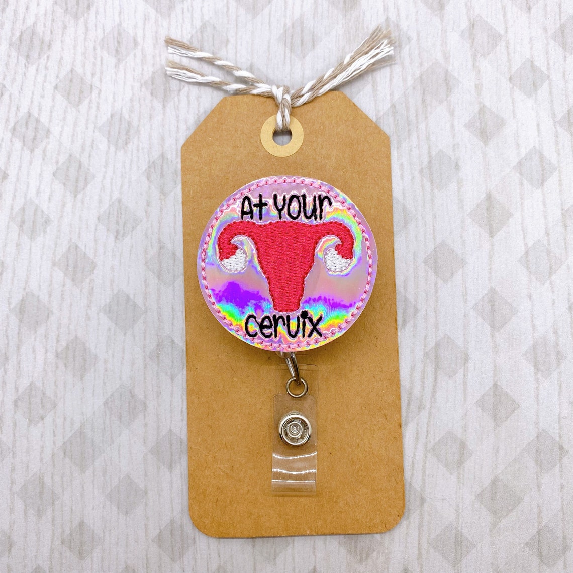 At Your Cervix Badge Reel OB/GYN Badge Reel Nurse Badge - Etsy