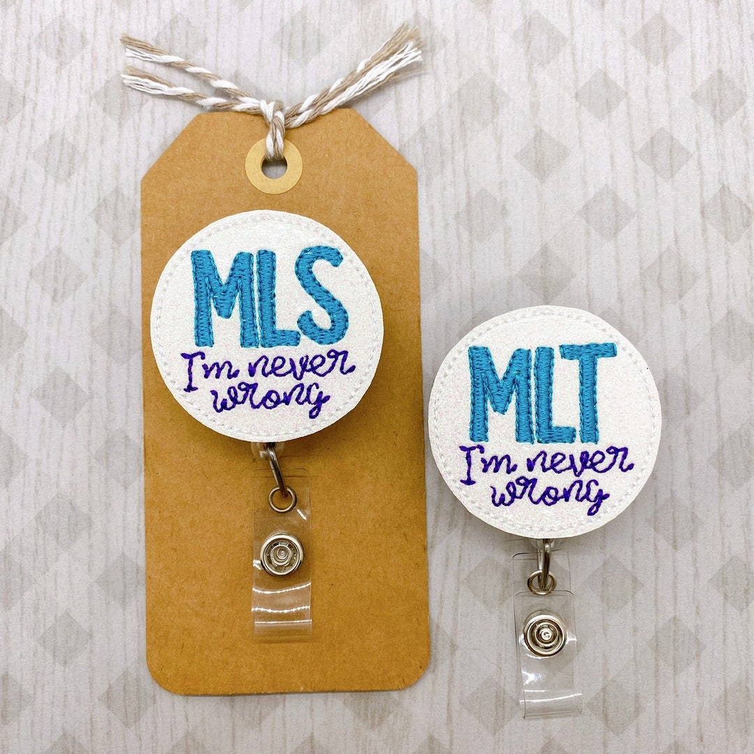 MLS Badge Reel MLT Badge Reel Lab Assistant Badge Holder Etsy 日本