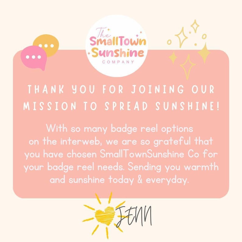 a small town sunshine company thank you for joining our mission to spread sunshine