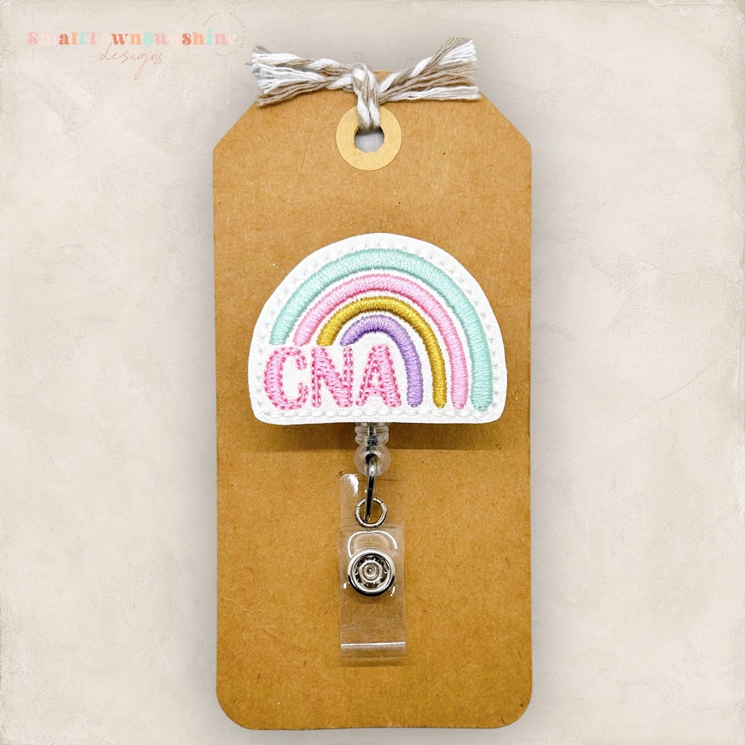 CNA Rainbow Badge Reel, Certified Nursing Assistant Badge Reel ...