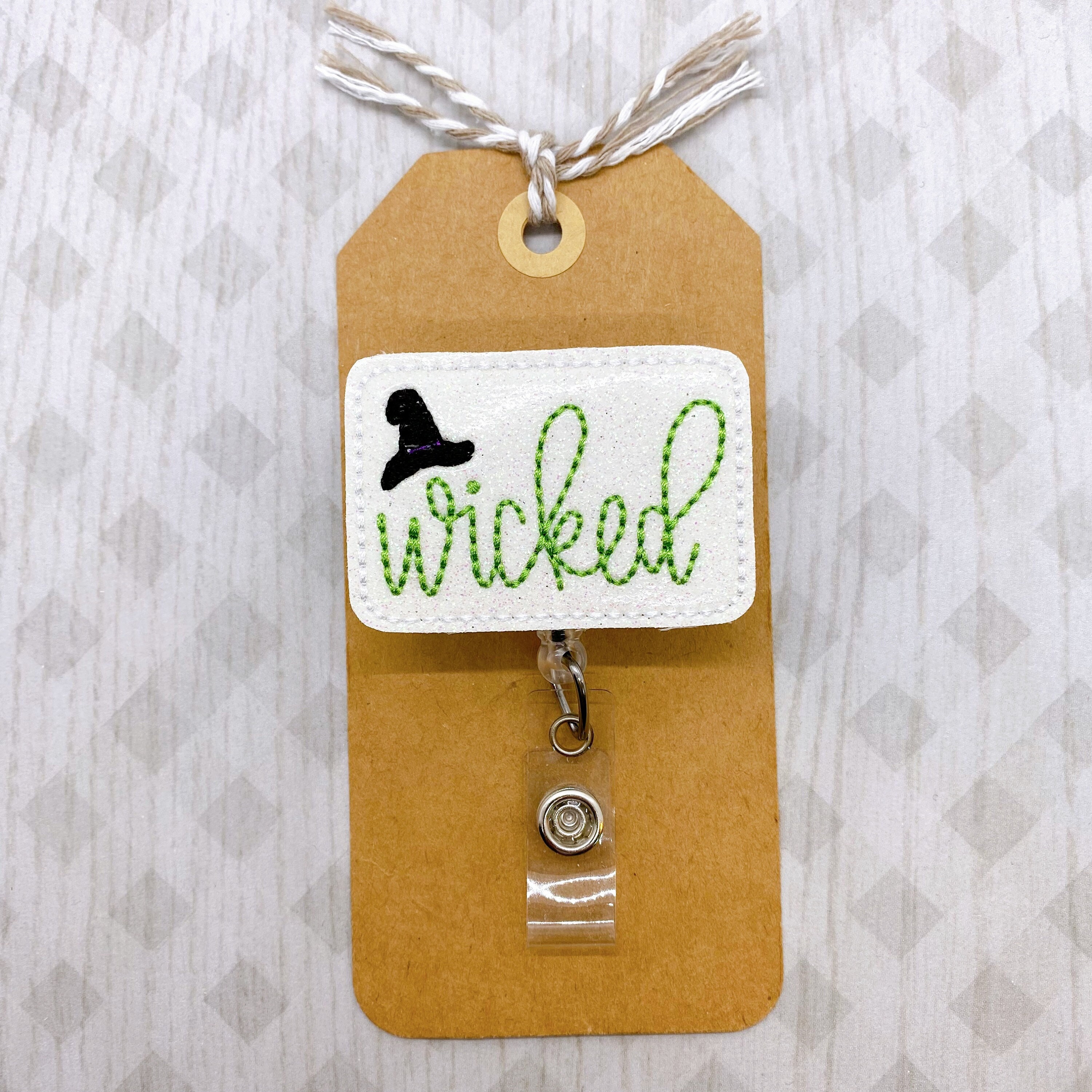 Wicked Witch Badge Reel, Halloween Badge Reel, Witch Badge Clip