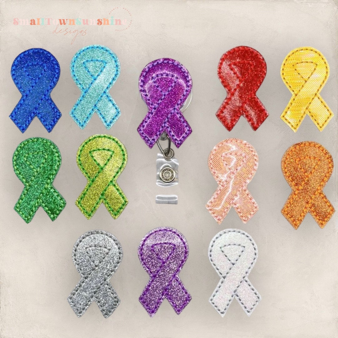 Awareness Ribbon Badge Reel, Support Badge Reel, Oncologist Badge