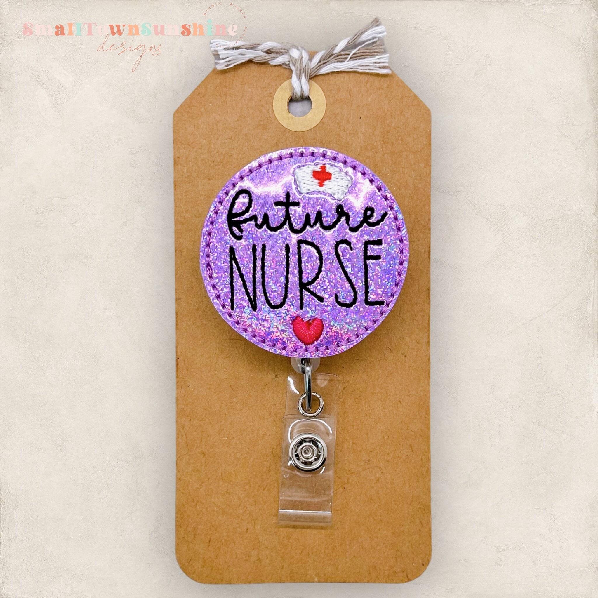Future Nurse Badge Reel, Nursing Student Badge Reel, Med Student Gift, Nurse Badge Clip, Retractable ID Badge Holder, Badge Buddy, Name Pull