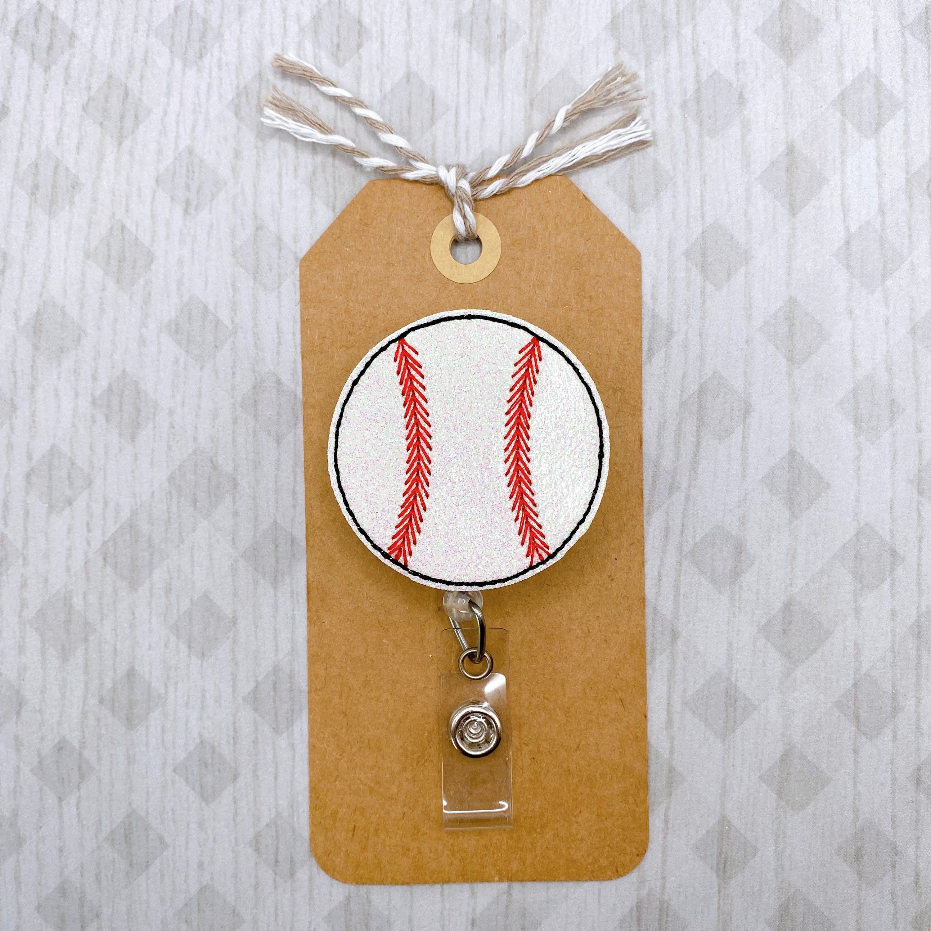 Baseball Reel Baseball Mom Badge Clip Coach Lanyard Badge - Etsy