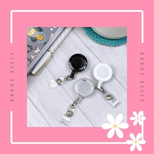 Interchangeable Badge Reel, MRI Safe Badge Reel, Pinch Clip Badge Reel, Heavy Duty Badge Reel, Breakaway Lanyard