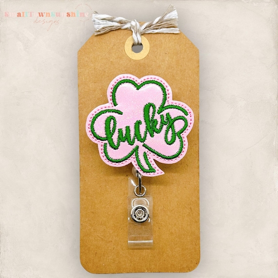 Pink Retractable Id Lanyard