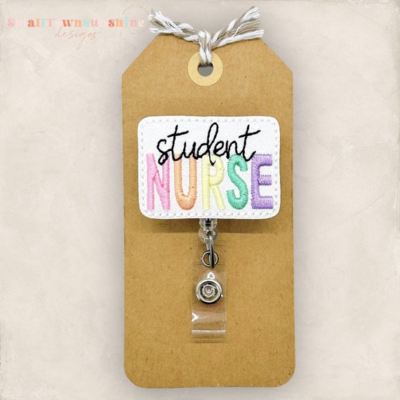 Student Nurse Badge Reel, Future Nurse Badge Reel, Med Student Gift, Nurse  Badge Clip, Retractable ID Badge Holder, Badge Buddy, Name Pull 