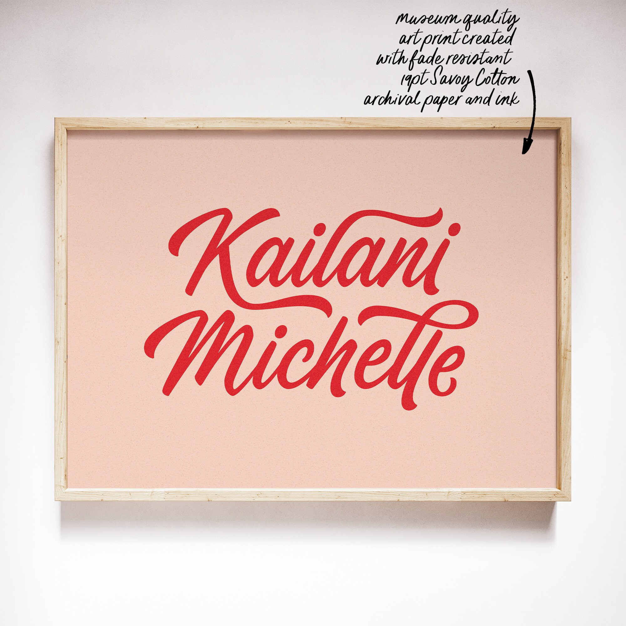 Custom Name Print Name Print Bright Colors Personalized Etsy Australia