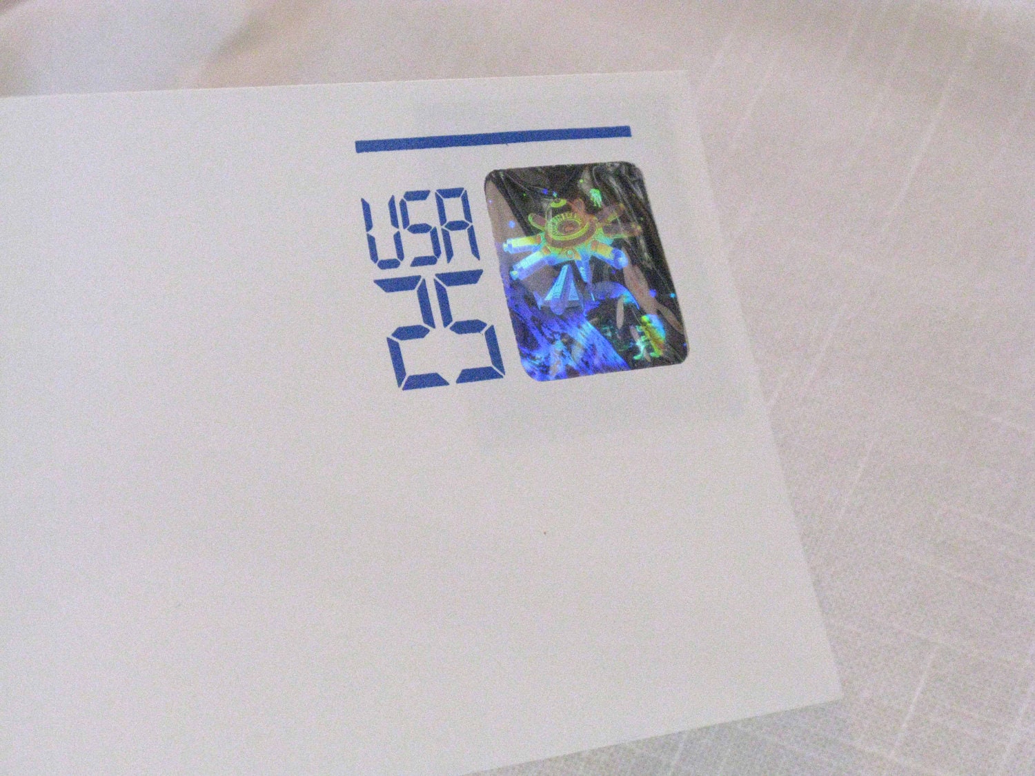 1989 US Holographic 25cent Stamp Envelope Etsy