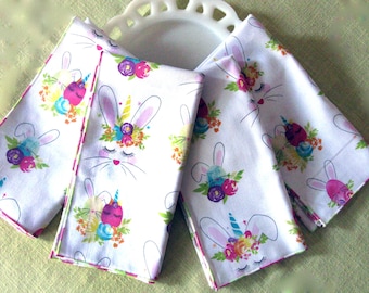 4 Lady Bunny Easter Napkins