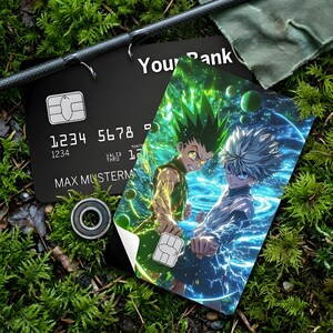 Gon And Killua Art - Holographic Hunter x Hunter Credit Card Skin Sticker