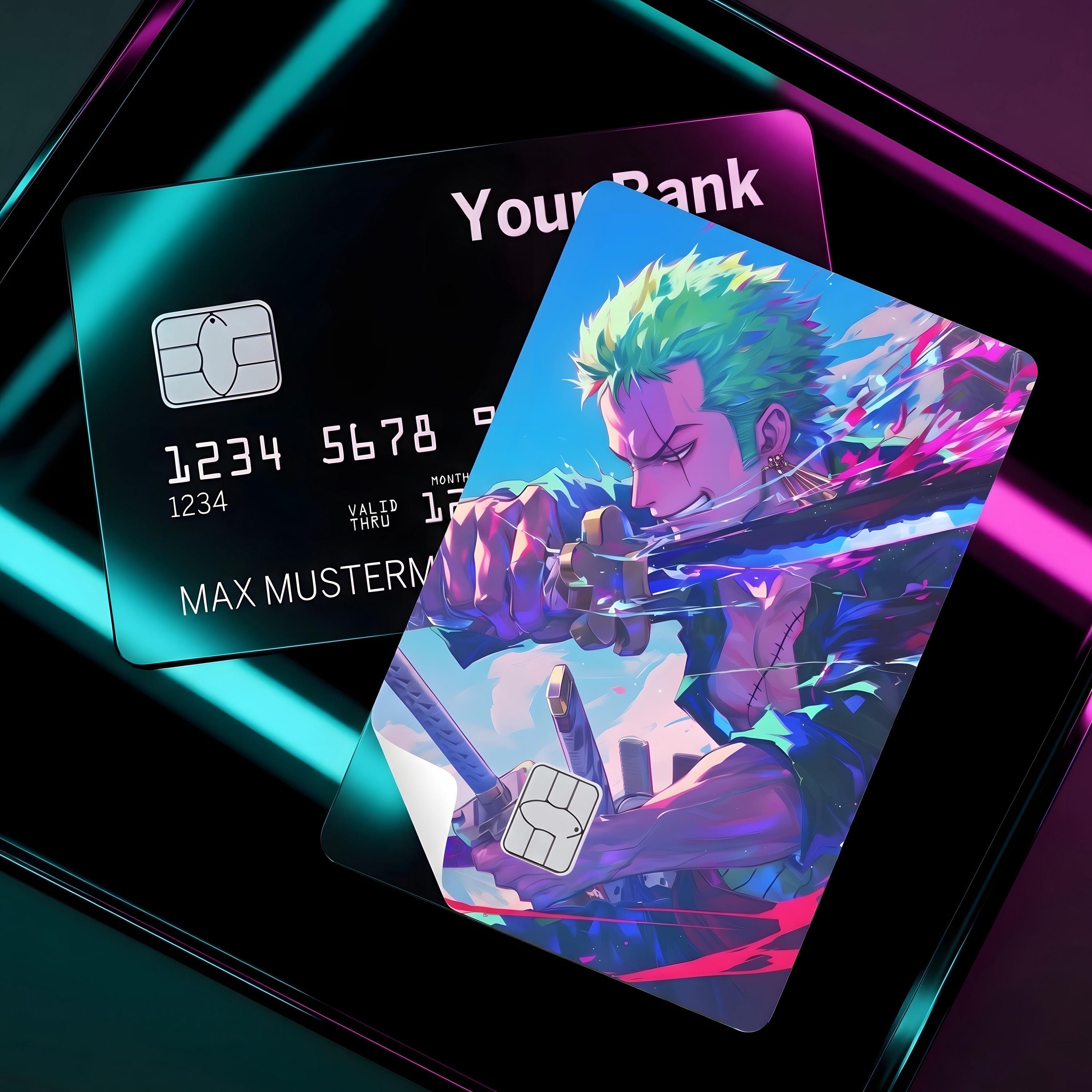 One Piece Credit Card Sticker - Etsy